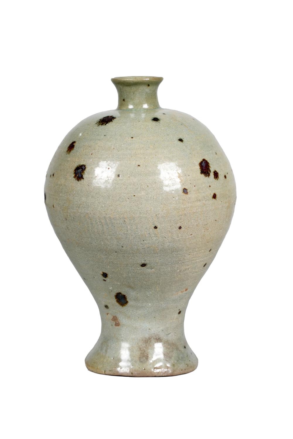 KOREAN GLAZED JAR10 3/4 inches high