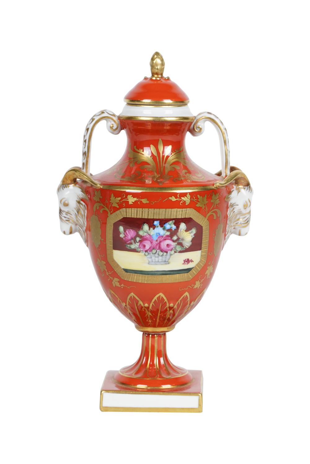 DRESDEN PORCELAIN URN WITH COVER20th 3360eb