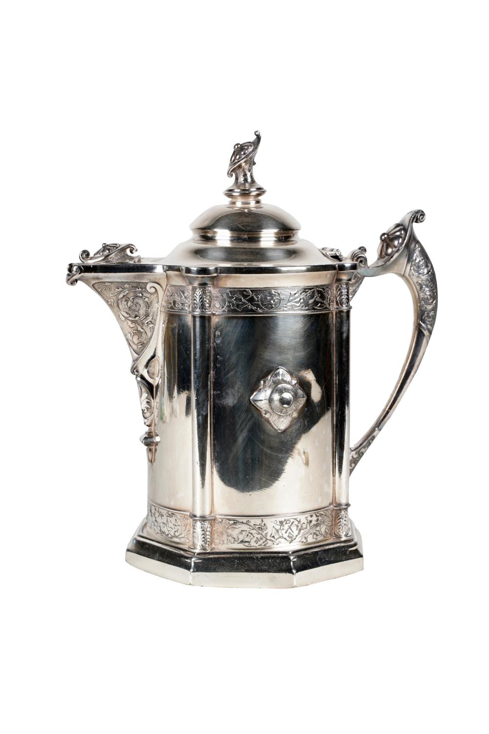 SILVERPLATE KETTLElate 19th century 33615a