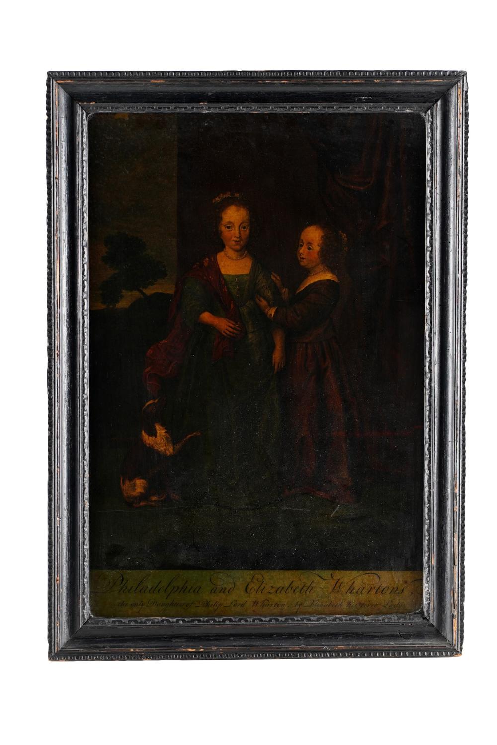 REVERSE PAINTED GROUP PAINTINGProvenance  336152