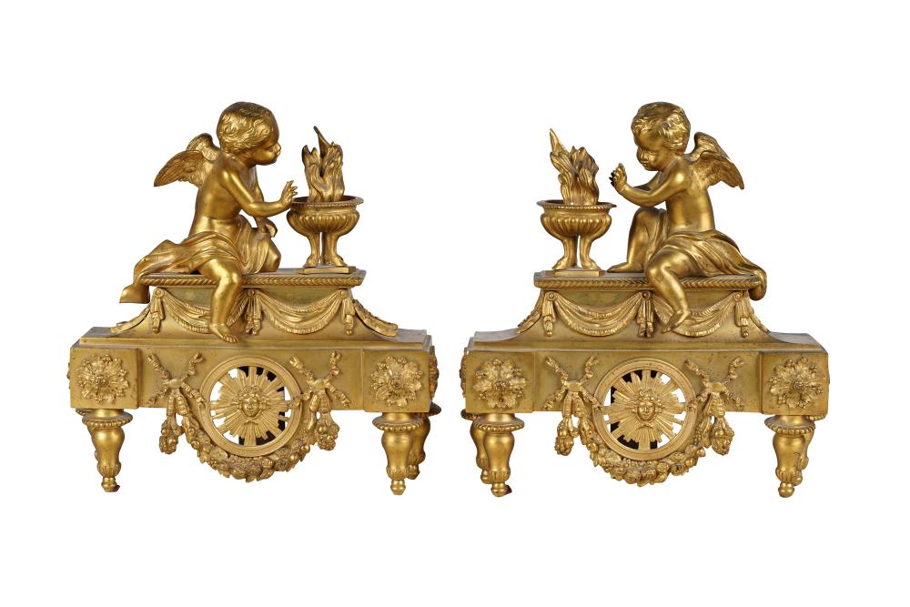 PAIR OF LOUIS XVI STYLE GILT BRONZE 33615d