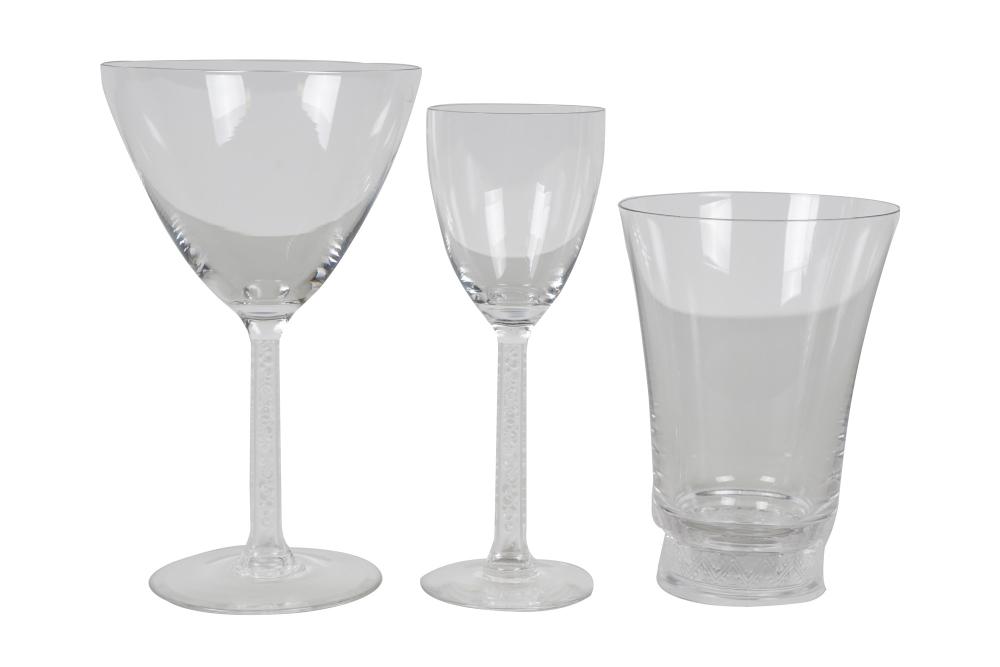 COLLECTION OF LALIQUE MOLDED GLASS