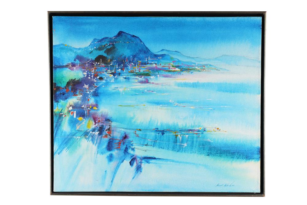 KWOK WAI LAU MODERN LANDSCAPE acrylic 3361ae