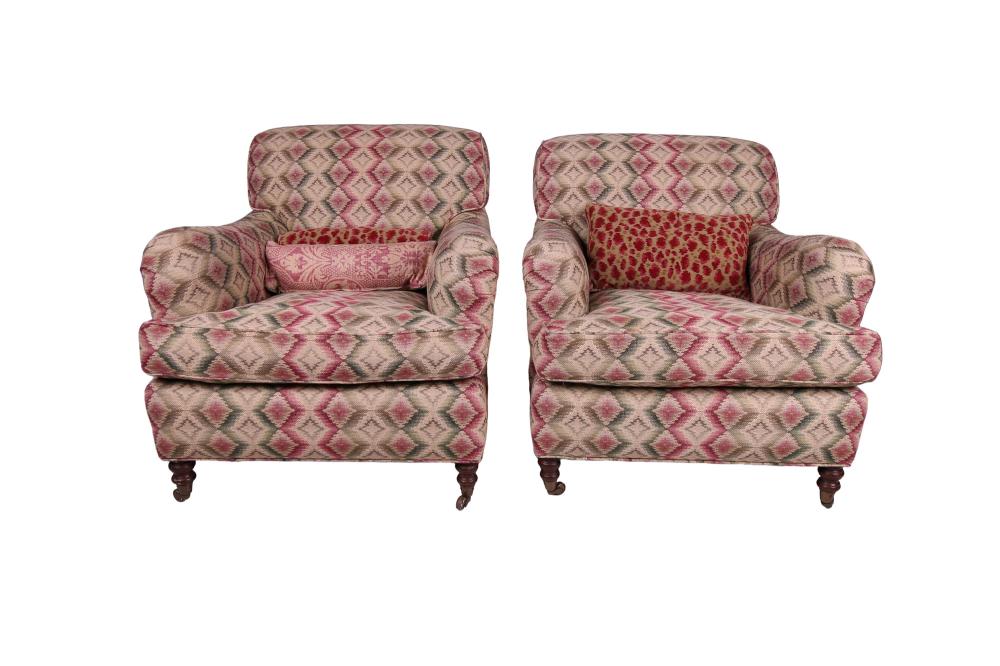 PAIR OF REGENCY STYLE CLUB CHAIRSeach 3361d6