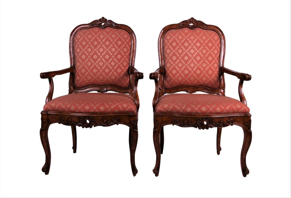 PAIR OF JOHN HALL FRUITWOOD ARMCHAIRSin 3361ec