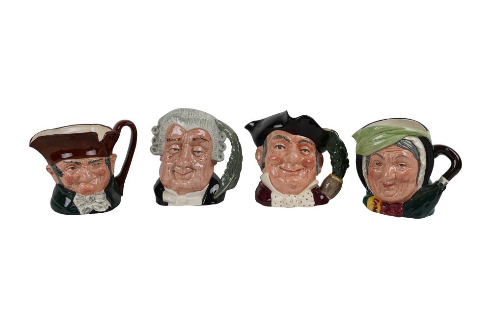 FOUR ROYAL DOULTON TOBY MUGScomprising