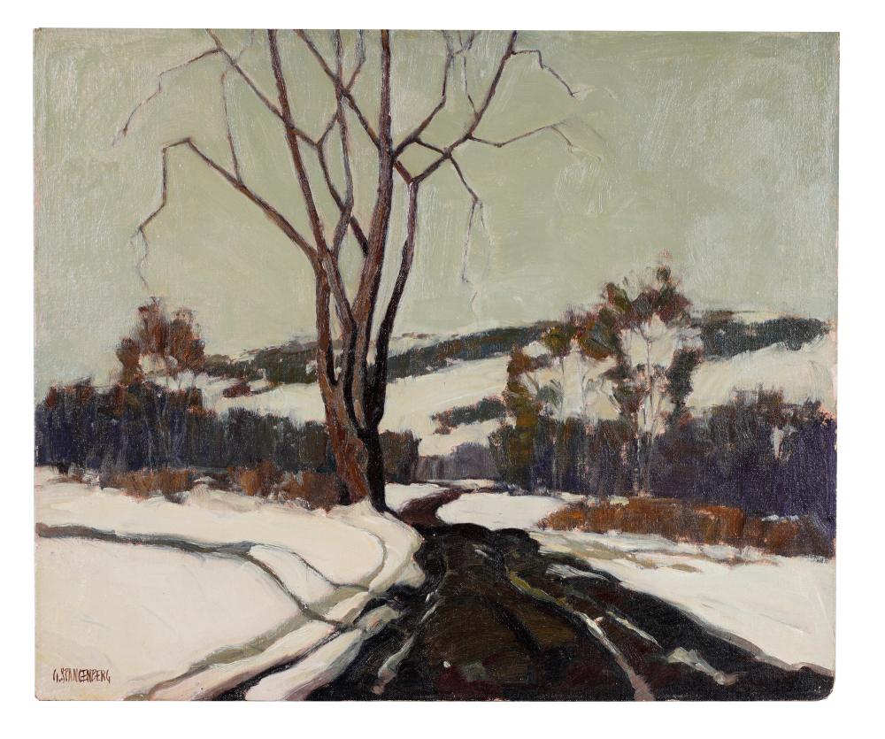 GEORGE SPANGENBERG: WINTER LANDSCAPEcirca