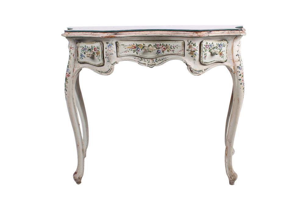 VENETIAN ROCOCO STYLE PAINTED CONSOLE 336257