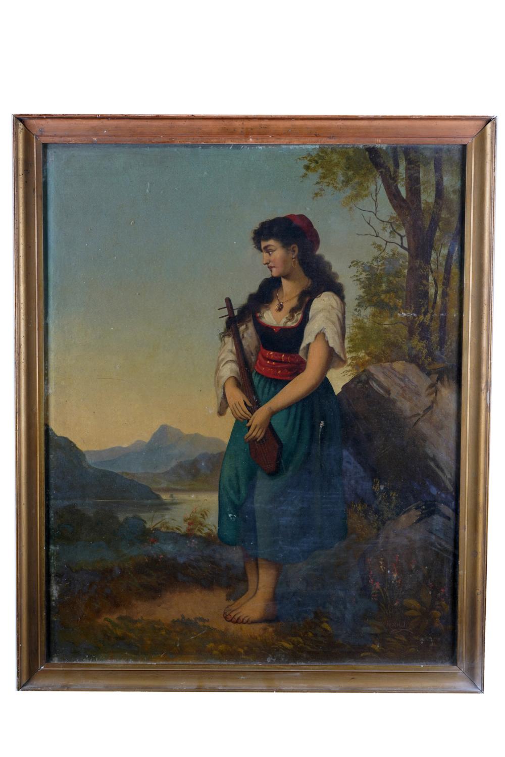 WOMAN WITH INSTRUMENToil on canvas  3362a0