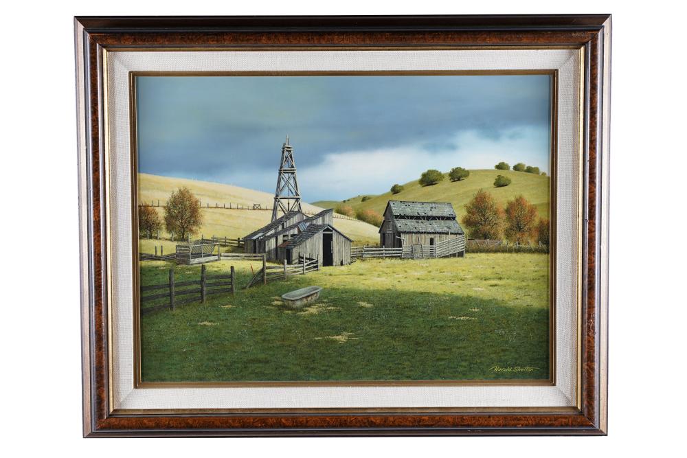 HAROLD SHELTON: "SAN JUAN BAUTISTA"oil