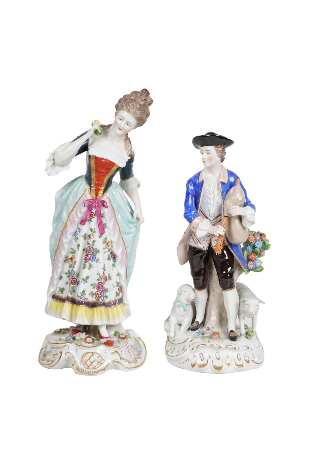 TWO CONTINENTAL PORCELAIN FIGURINESthe 3362ea