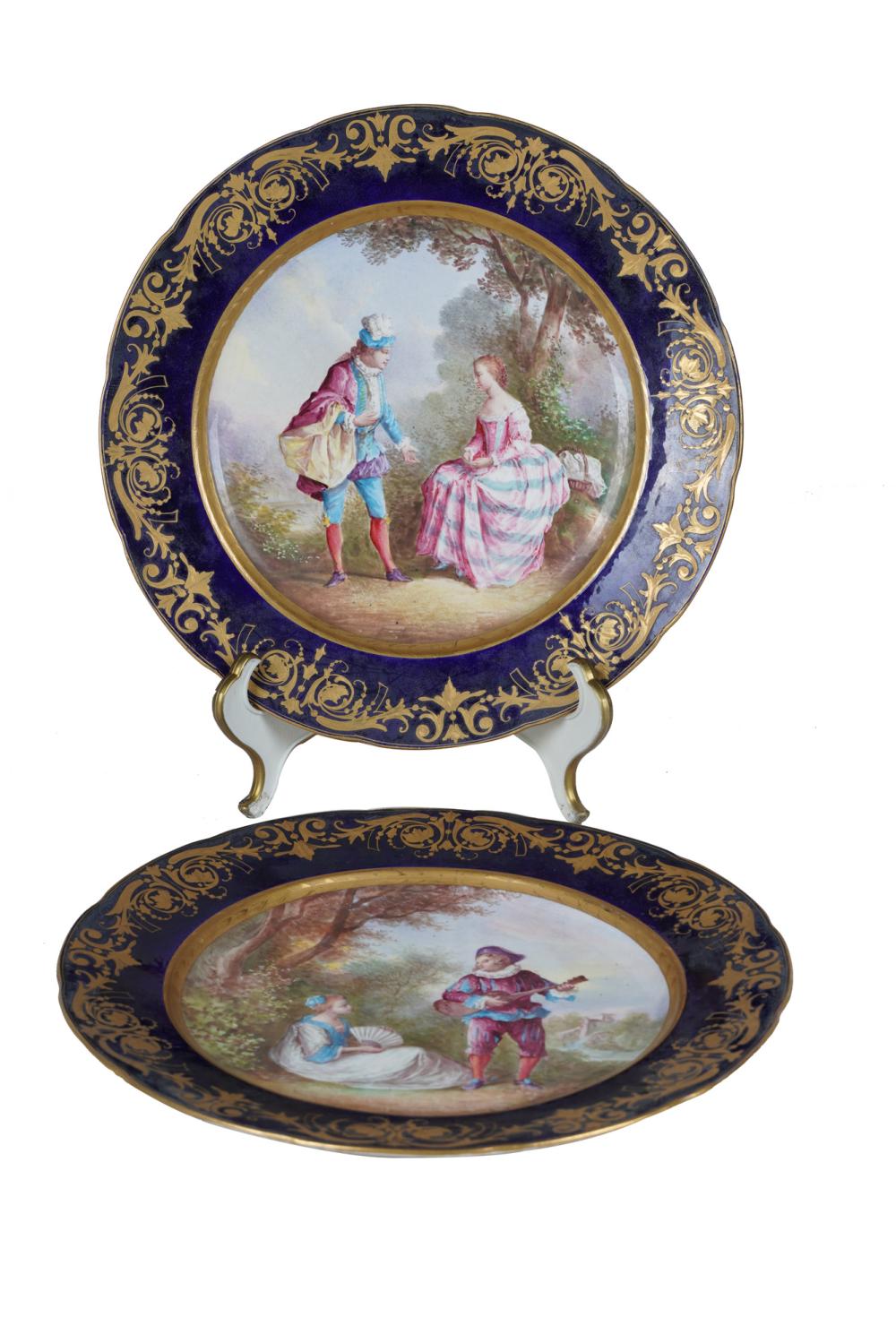 PAIR OF SEVRES STYLE PORCELAIN 3362ef