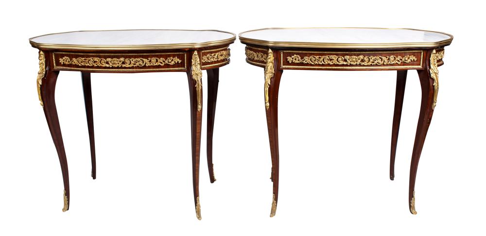 PAIR OF LOUIS XV STYLE CARTOUCHE 3362fa