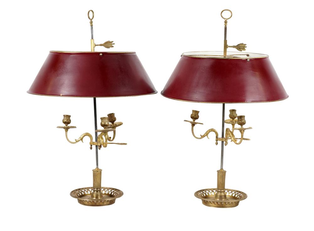 PAIR OF FRENCH BOUILLOTTE LAMPSwith