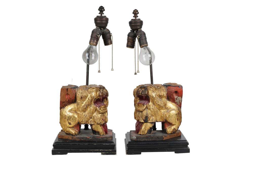 PAIR OF CHINESE GILT LACQUERED 336386