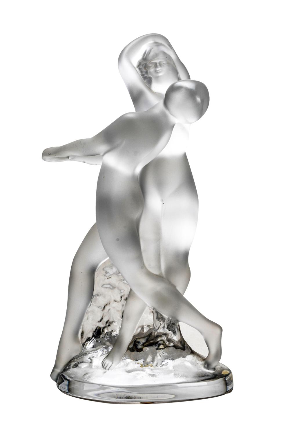 LALIQUE 'DEUX DANSEUSES' SCULPTUREsigned