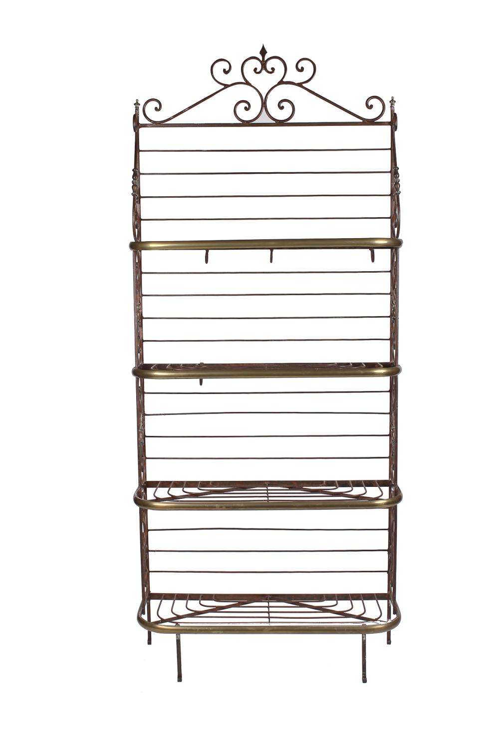 IRON BRASS FRENCH BAKERS RACKwith 3363ec