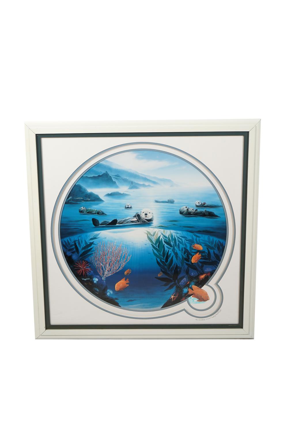 ROBERT WYLAND SEA OTTERSlithograph 3363ef