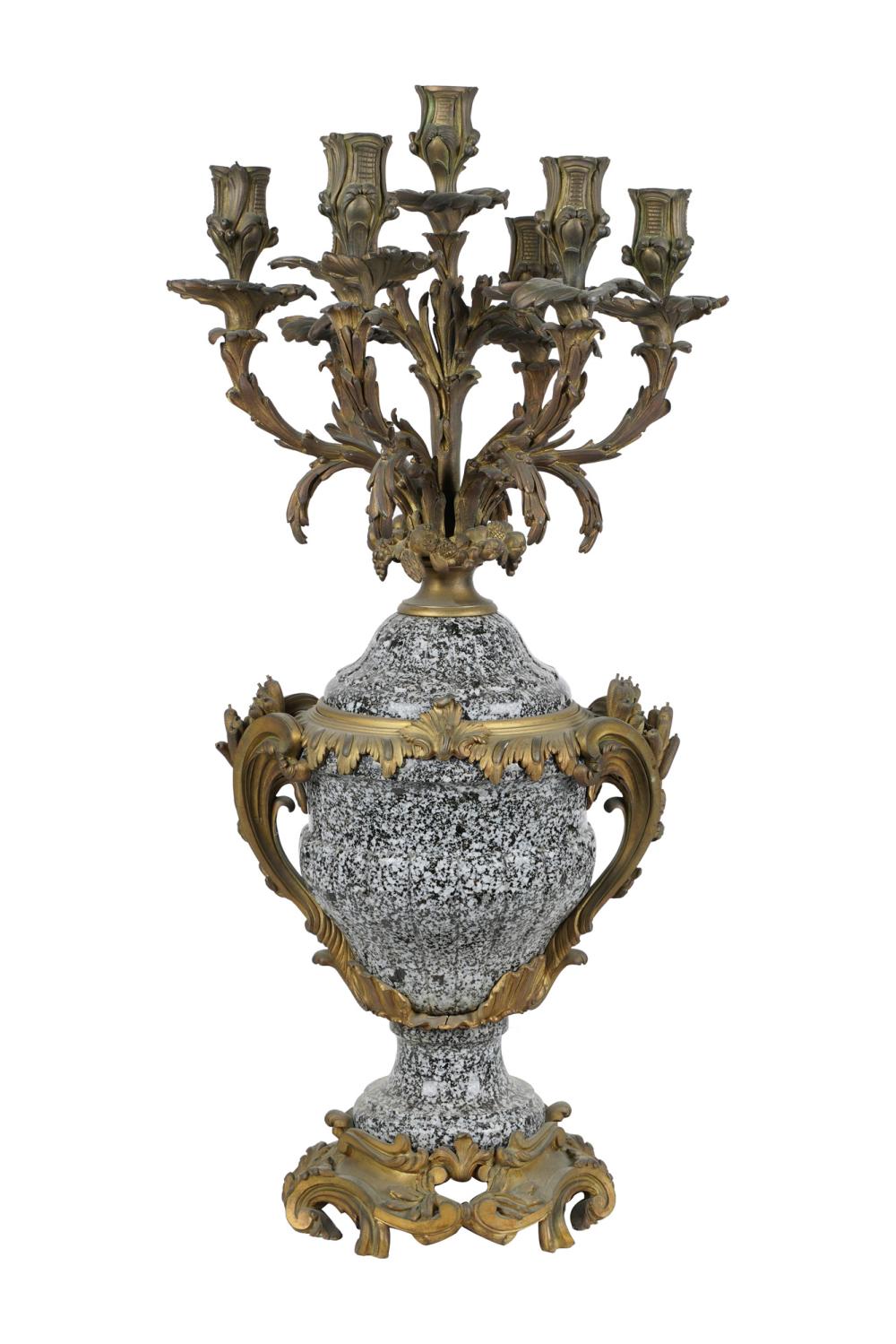 FRENCH GILT BRONZE MOUNTED CARVED 33641a
