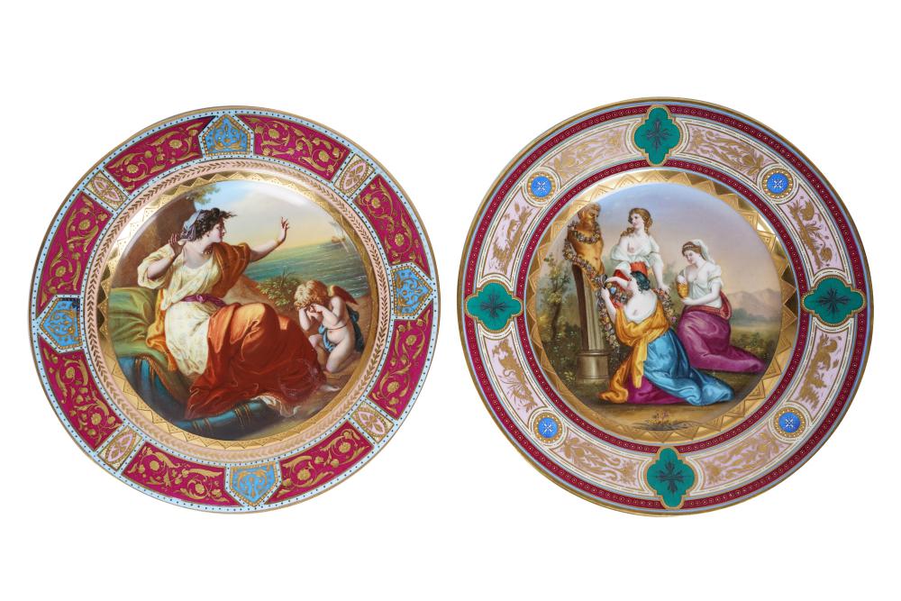 TWO ROYAL VIENNA PORCELAIN CABINET 336433