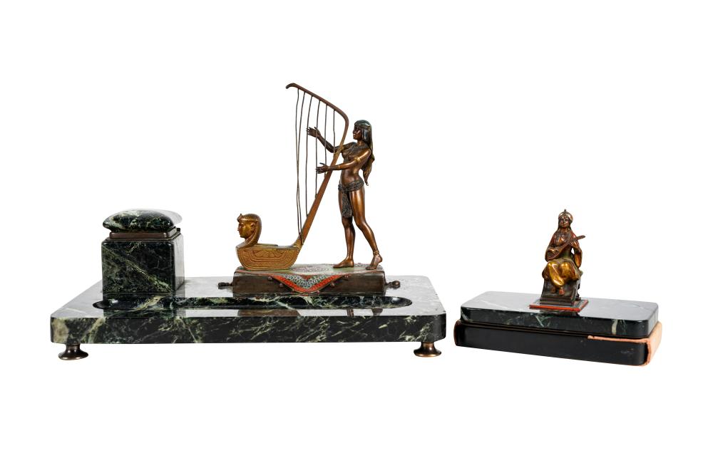 VIENNA BRONZE DESK SETcomprising 33647a