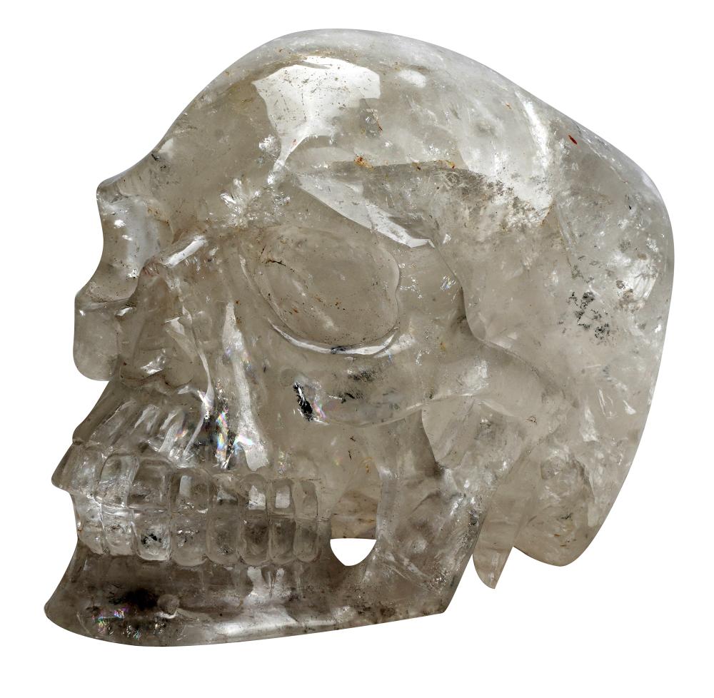 ROCK CRYSTAL SKULLCondition: with repair