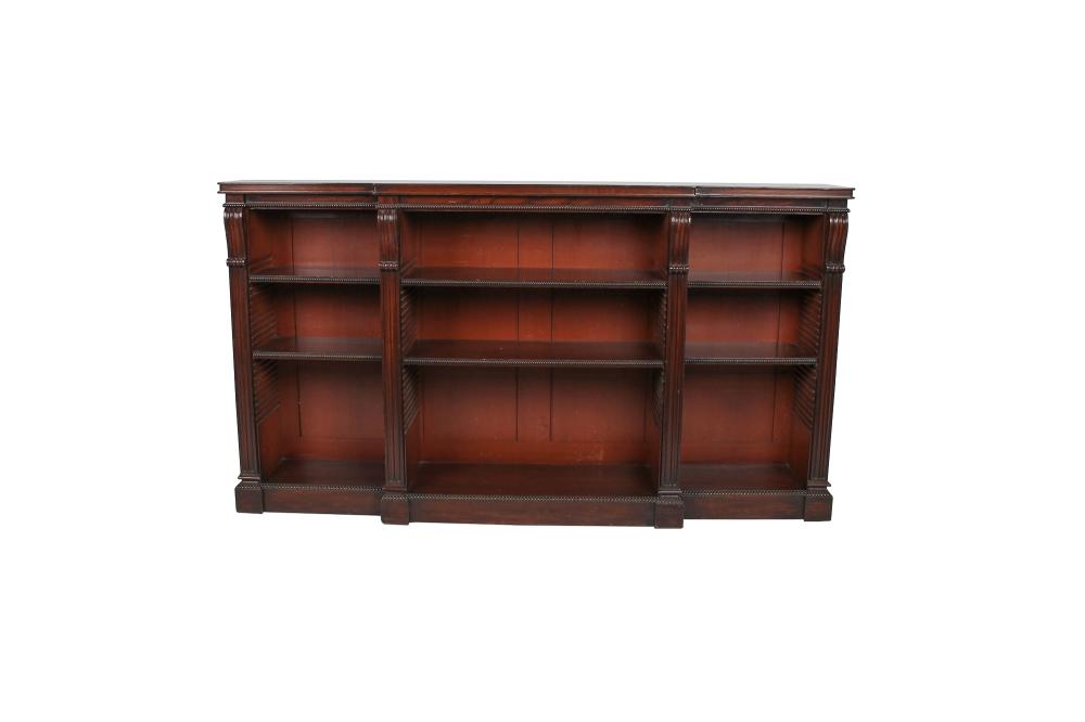 REGENCY STYLE MAHOGANY BREAKFRONT 3364b3