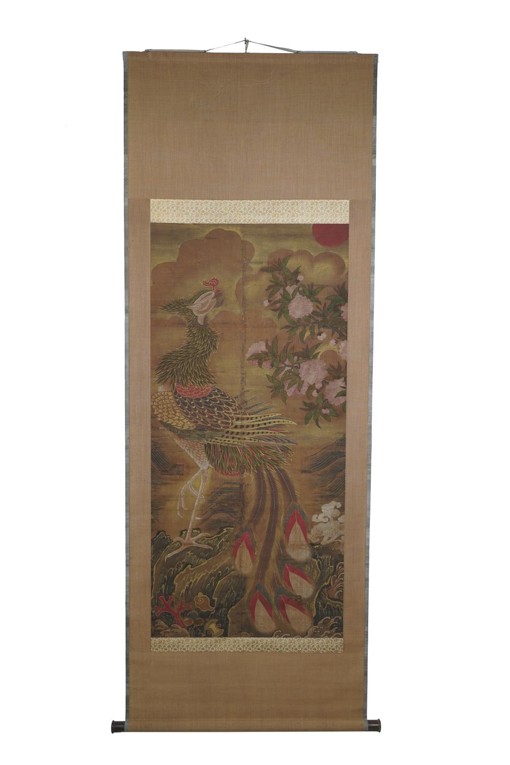 ASIAN SCROLL PAINTING OF A BIRD50 3364f2