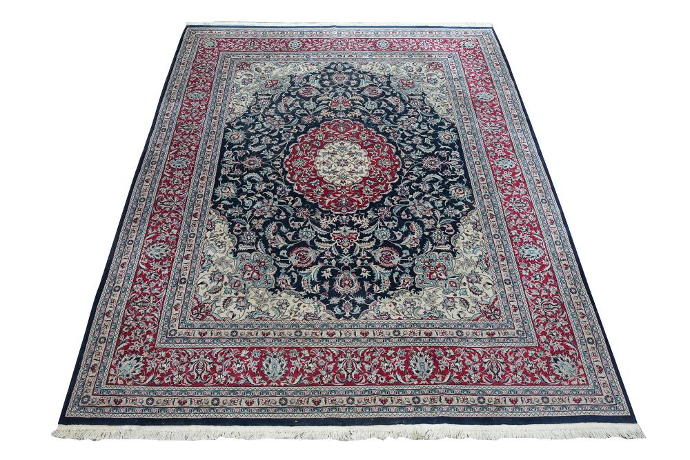 INDO PERSIAN RED BLUE CARPETCondition  33650f