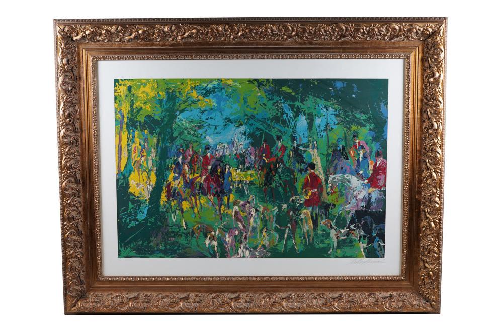 LEROY NEIMAN: "CHATEAU HUNT"serigraph