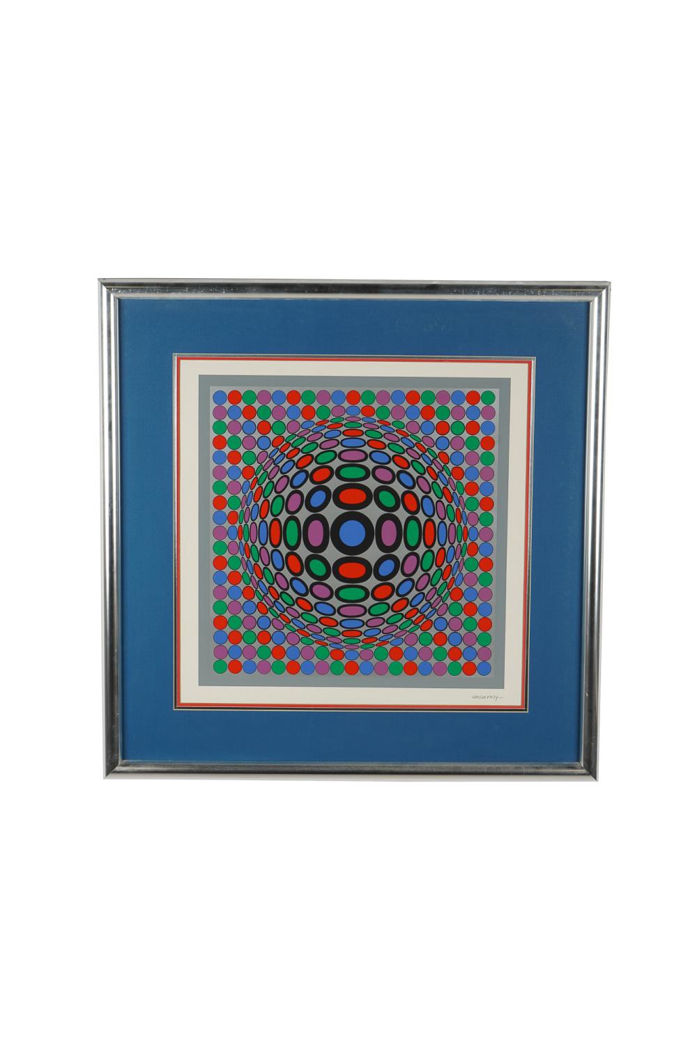 VICTOR VASARELY: "UNTITLED"signed