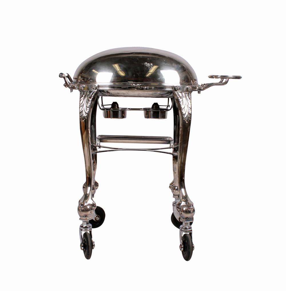 SILVER PLATED ROAST CARTcomprising 336625