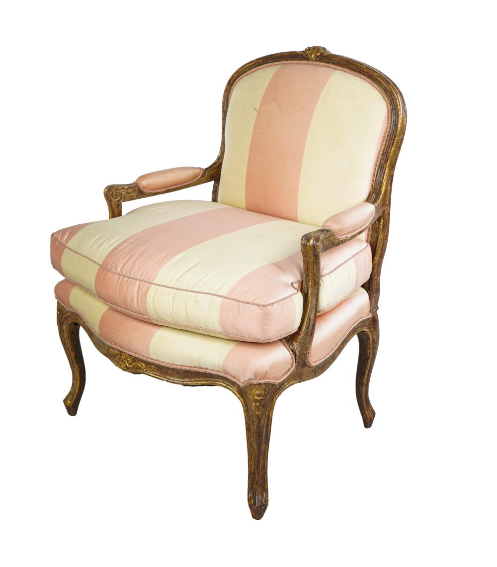 FRENCH PARCEL GILT FAUTEUILwith 33662f
