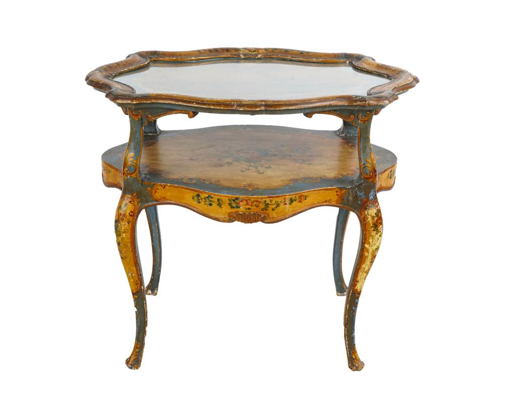 VENETIAN ROCOCO PAINTED TWO-TIER