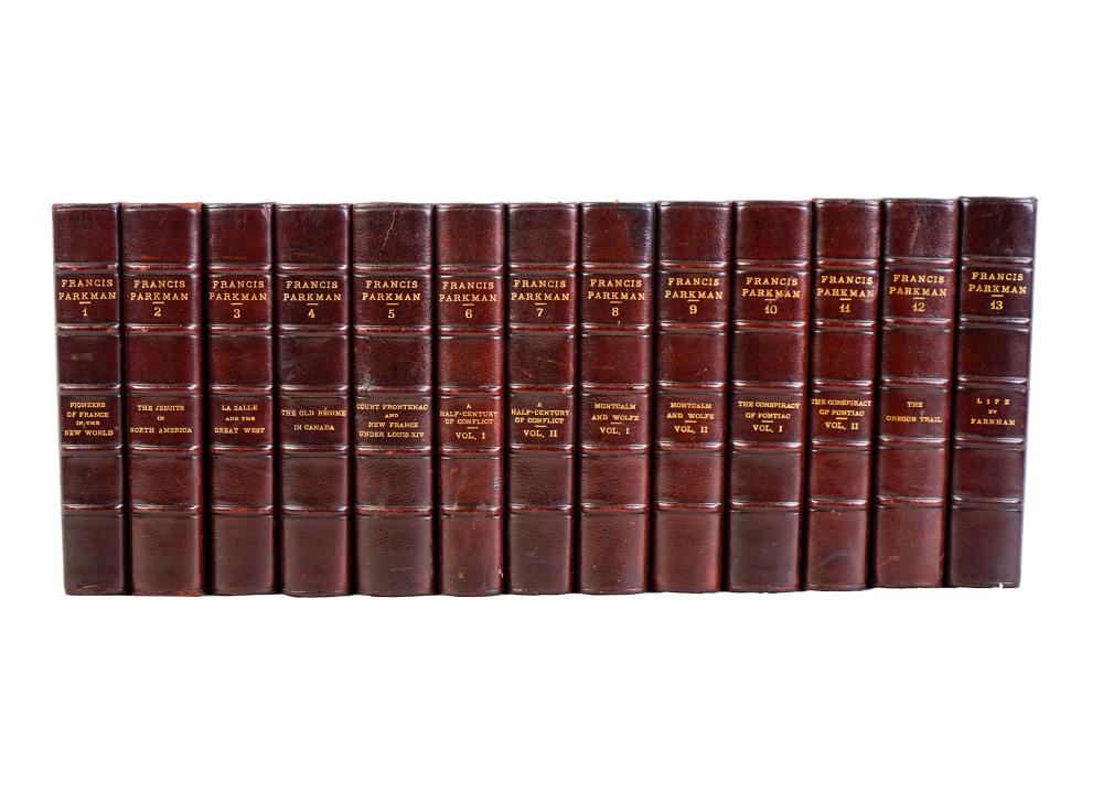 13 VOLUMES: FRANCIS PARKMAN'S WORKSBoston: