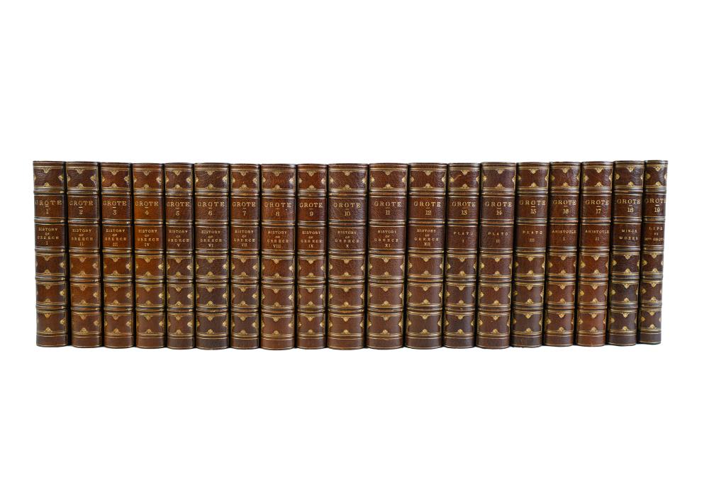 19 VOLUMES GEORGE GROTEcomprising  33666a