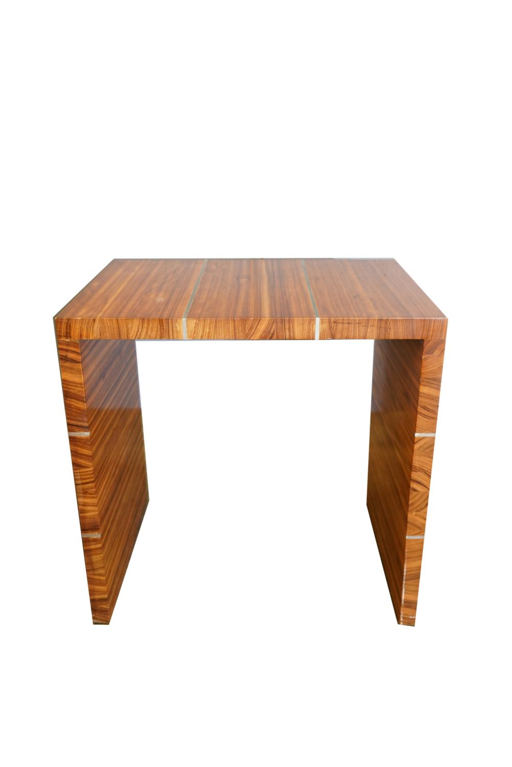 METAL ROSEWOOD VENEER END TABLECondition  33668f