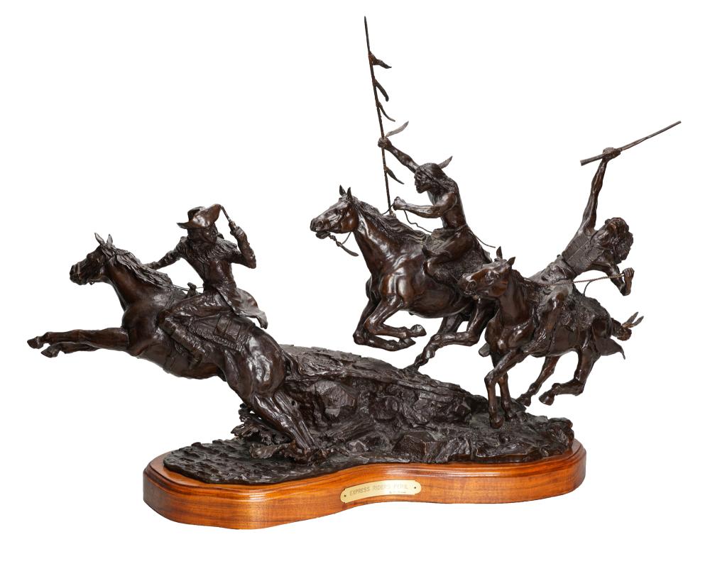 VIC RIESAU: "EXPRESS RIDERS PERIL"bronze