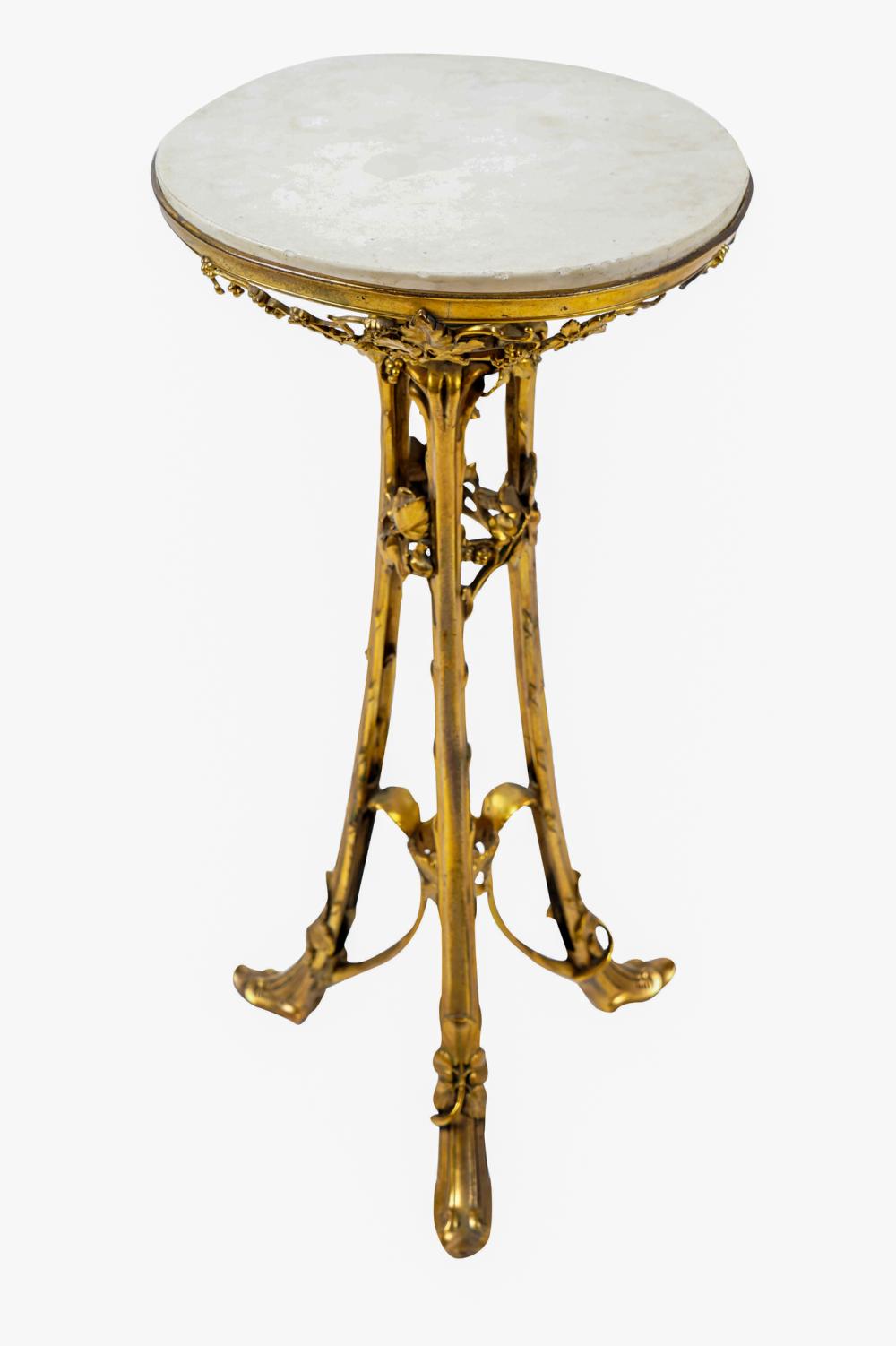 GILT BRONZE & MARBLE COCKTAIL STANDProvenance: