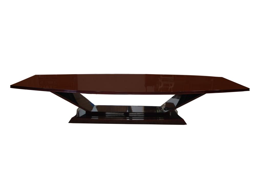 ART DECO STYLE LACQUERED WOOD DINING 336703