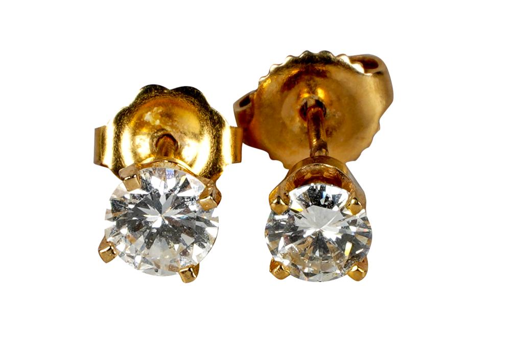 PAIR OF 14 KARAT GOLD DIAMOND 336749