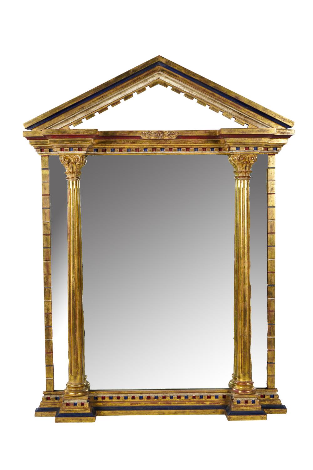 NEOCLASSICAL STYLE GILT & PAINTED