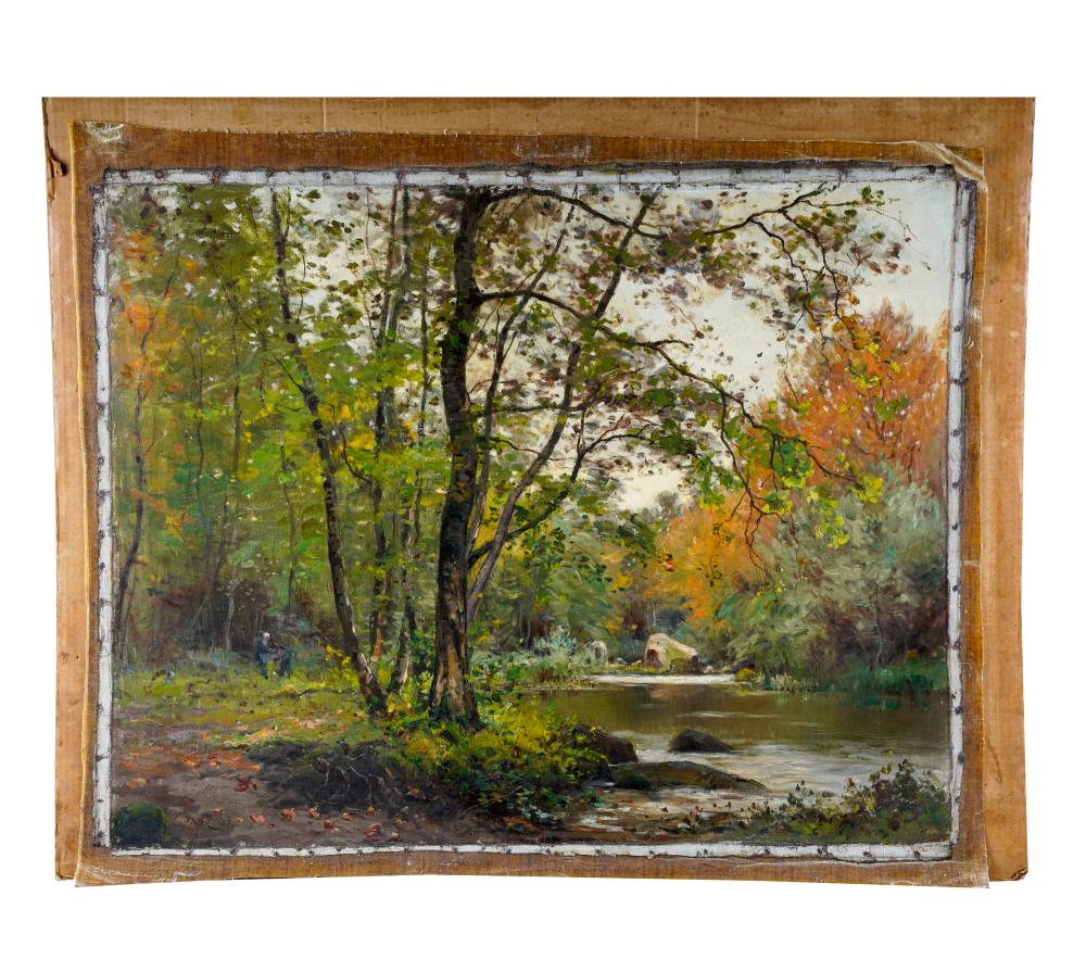 CONSTANT PAPE: RIVER LANDSCAPEoil