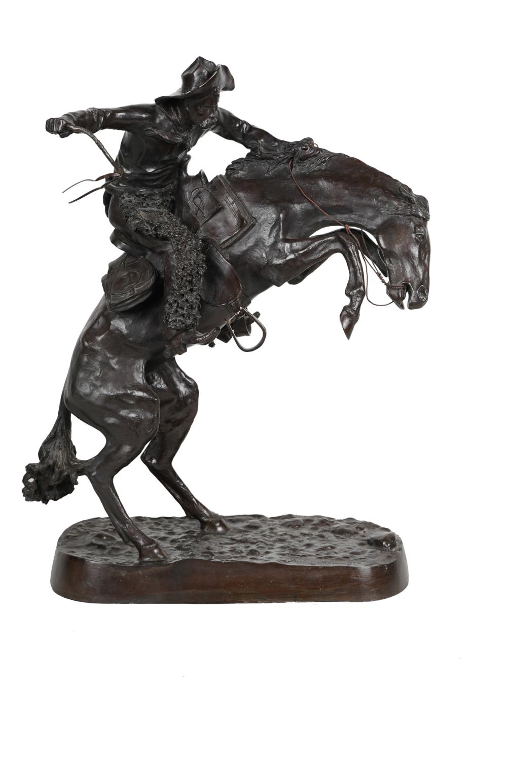 AFTER FREDERIC REMINGTON: BRONCO BUSTERbronze