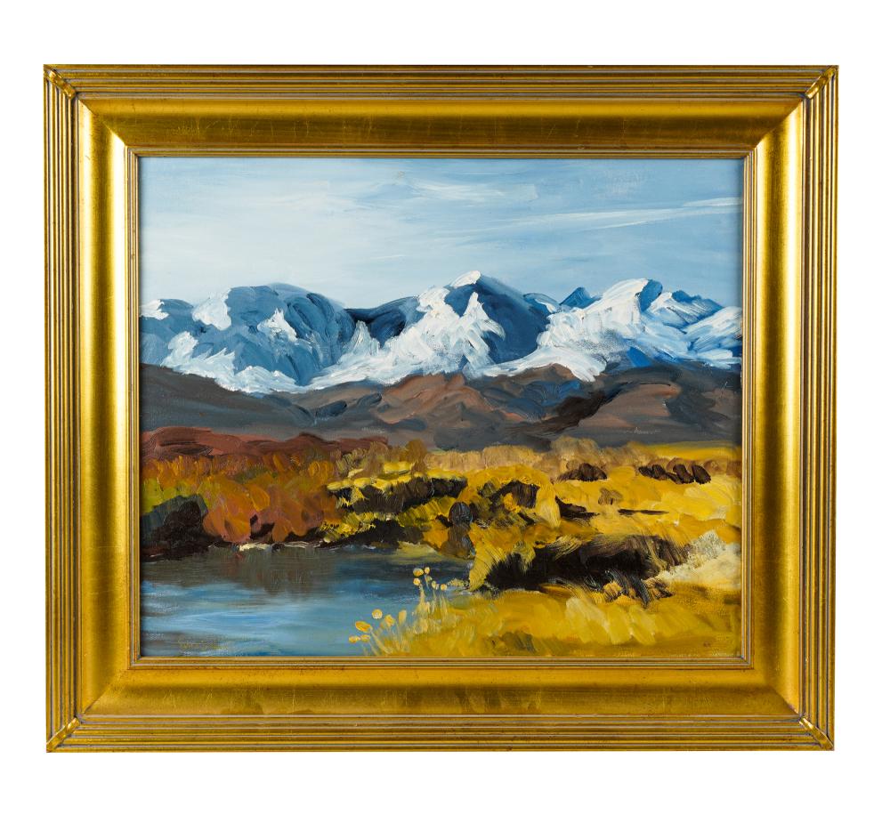 ROBERT S HALL ON THE OWENS RIVER oil 3367c0