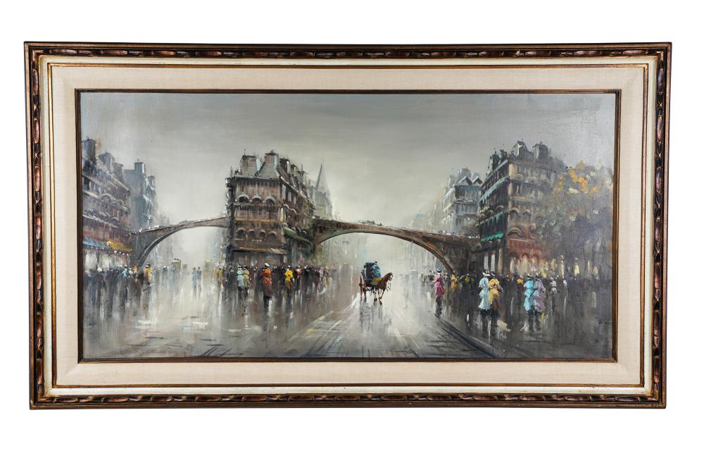 LONDON: OXFORD STREEToil on canvas unsigned