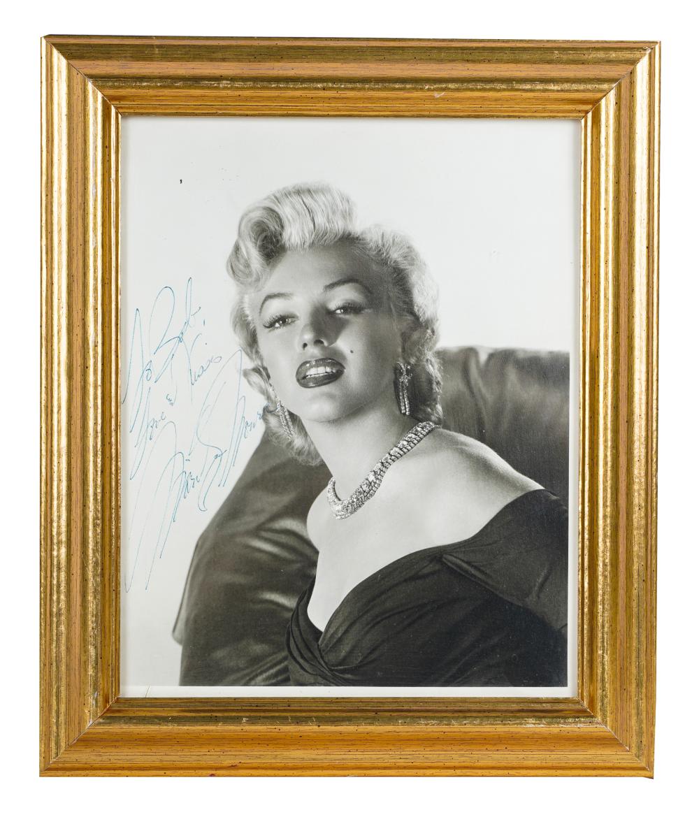 SIGNED PHOTOGRAPH OF MARILYN MONROEinscribed