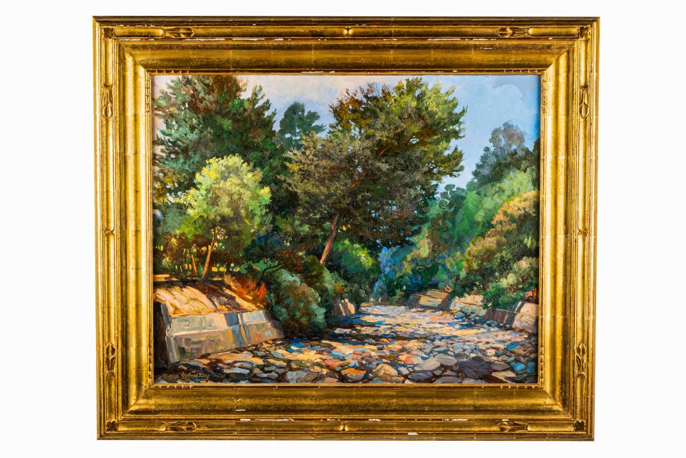 BRUCE SANDORD DAY: "RIVER BEND"oil