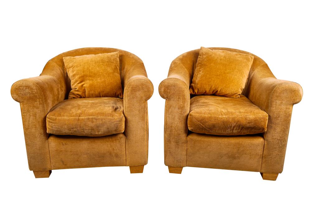 PAIR OF MICHAEL SMITH UPHOLSTERED