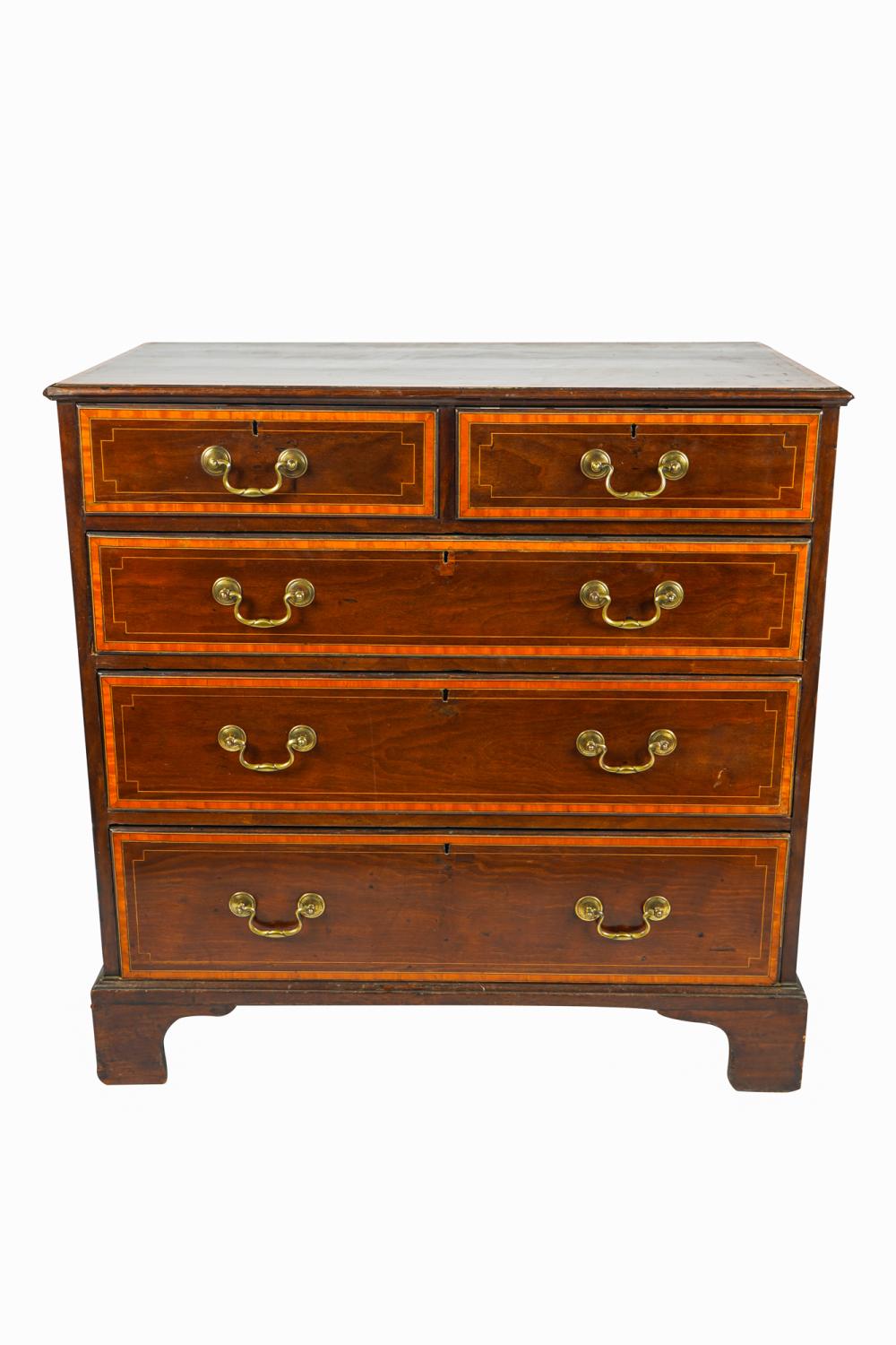 GEORGIAN STYLE MAHOGANY CHEST OF 33696b